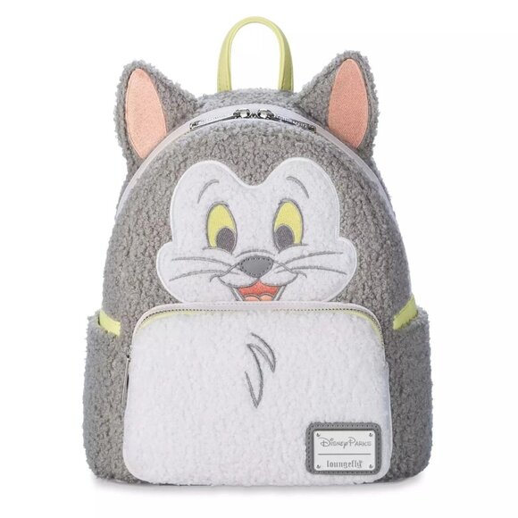 Loungefly Handbags - Loungefly Disney Parks Figaro Pinocchio Cat Pastel Mini Backpack Fuzzy NWT